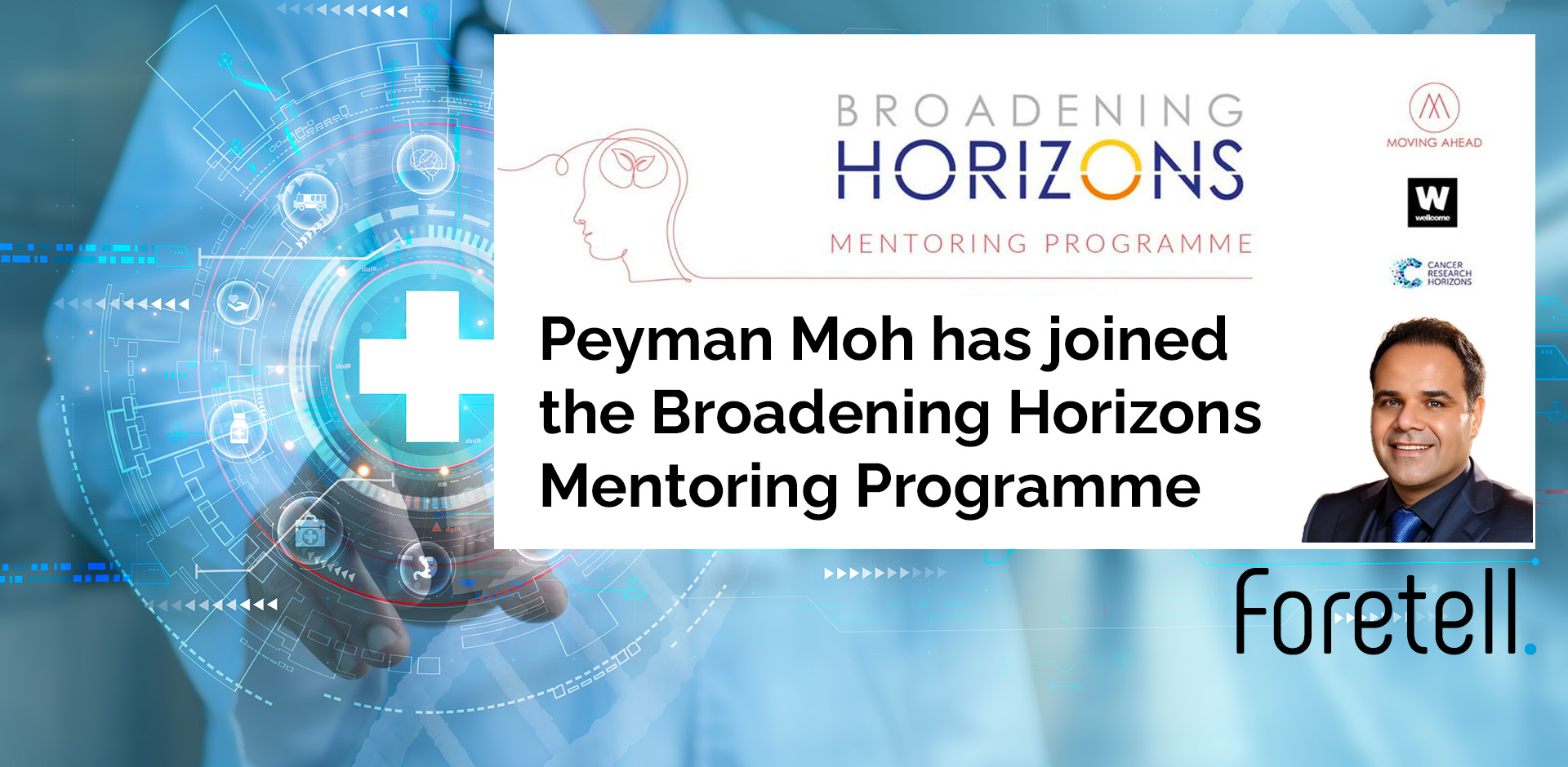 Peyman Moh Joins the Broadening Horizons Mentoring Programme